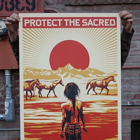 Protect The Sacred (Offset Lithograph) by Shepard Fairey | Aaron Huey
