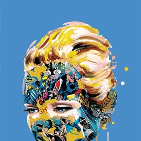 La Cage Et La Battement Du Coeur Noir (Blue) by Sandra Chevrier