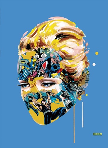 La Cage Et La Battement Du Coeur Noir (Blue) by Sandra Chevrier