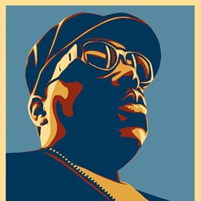 Biggie (Blue) by Shepard Fairey