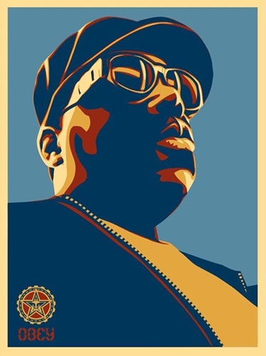 Biggie (Blue) by Shepard Fairey