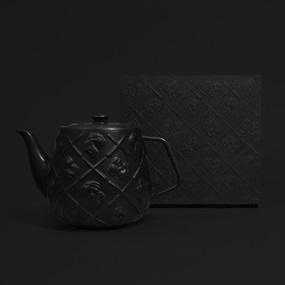 Kaws Teapot (Black) by Kaws