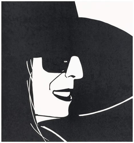 Large Black Hat Ada  by Alex Katz