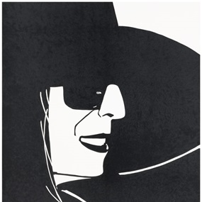 Large Black Hat Ada by Alex Katz