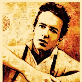 Strummer Canvas Print by Shepard Fairey