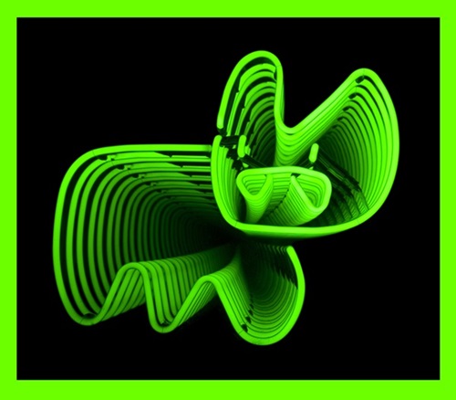 Infinite Neon Bunny (Big Green) by Pure Evil