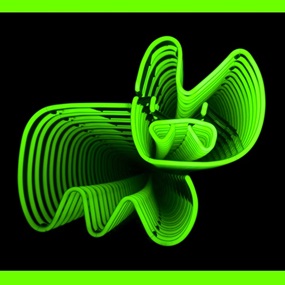 Infinite Neon Bunny (Big Green) by Pure Evil