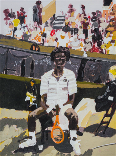 Arthur Ashe Meditating  by Shaun Ellison