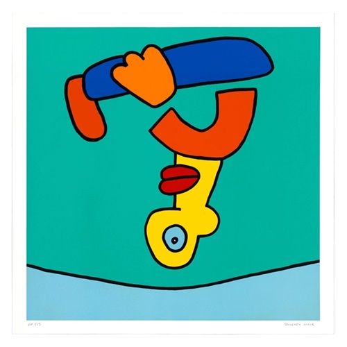 Trampoline (Teal) by Thierry Noir