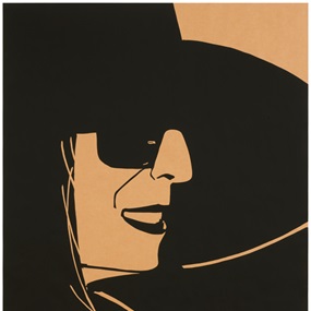 Large Black Hat Ada (Brown) by Alex Katz