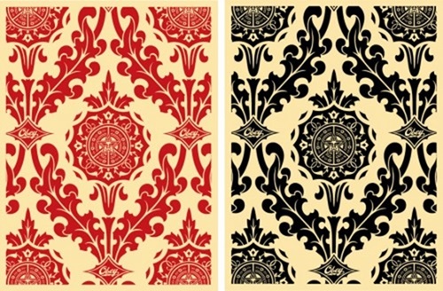 Parlor Pattern Set (Cream) by Shepard Fairey