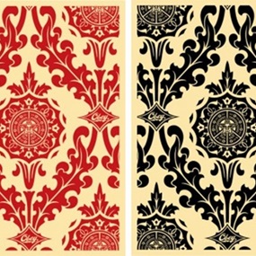Parlor Pattern Set (Cream) by Shepard Fairey