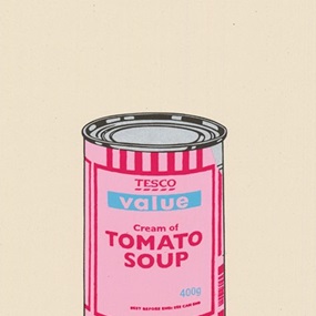 Soup Can (Pink, Cherry, Sky Blue) by Banksy