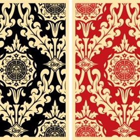 Parlor Pattern Set (Inverse Cream) by Shepard Fairey