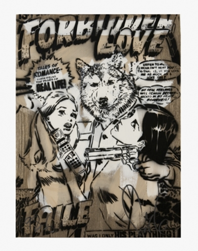 Forbidden Love (Stencil) by Faile