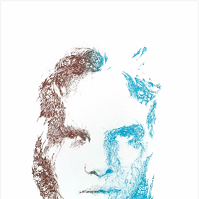Persephone (Turquoise / Sepia) by Carne Griffiths