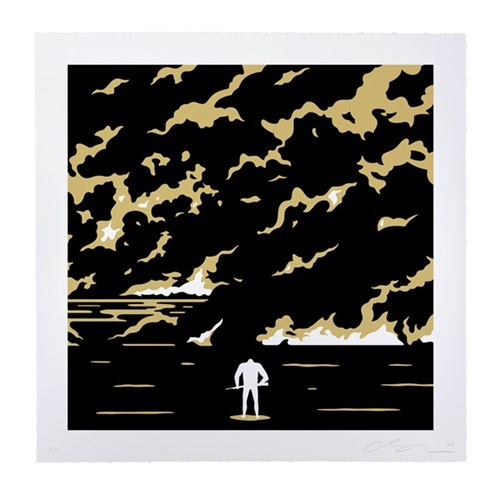 Fire In The Night (Gold) by Cleon Peterson