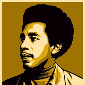 Smokey Robinson Print (Gold) by Shepard Fairey