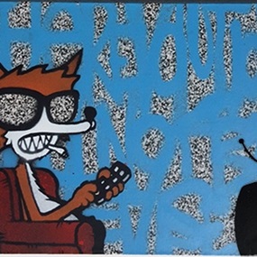 The Revolution Will Not Be Televised (Blue) by Mau Mau