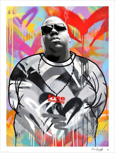 Notorious B.I.G. (Black & White Variant) by Free Humanity