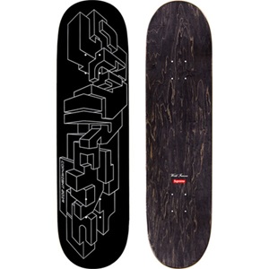 Delta Logo Skateboard (Black) by Boris Tellegen Editioned artwork