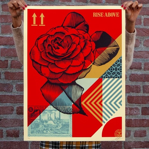Rise Above Flower  by Shepard Fairey