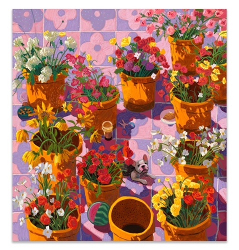 Flower Market In Pink (First Edition) by Nicholas Bono Kennedy