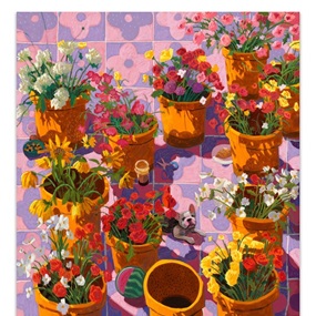 Flower Market In Pink (First Edition) by Nicholas Bono Kennedy