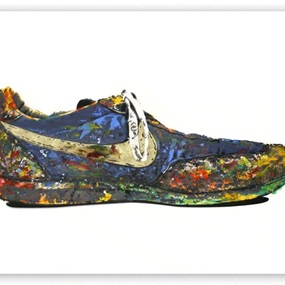 Shoe (Gold) by Mr Brainwash