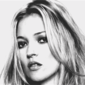 Kate 2011 (Black On Silver) by Russell Marshall