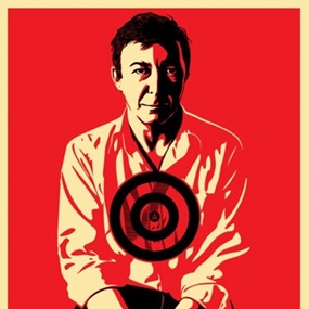 Jasper Johns (Red) by Shepard Fairey