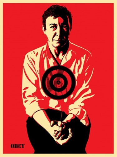 Jasper Johns (Red) by Shepard Fairey