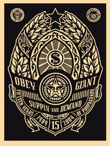 Supply And Demand (Black) by Shepard Fairey