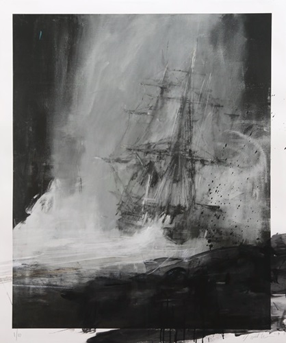 Seascape With Charcoal (XL Black) by Jake Wood-Evans
