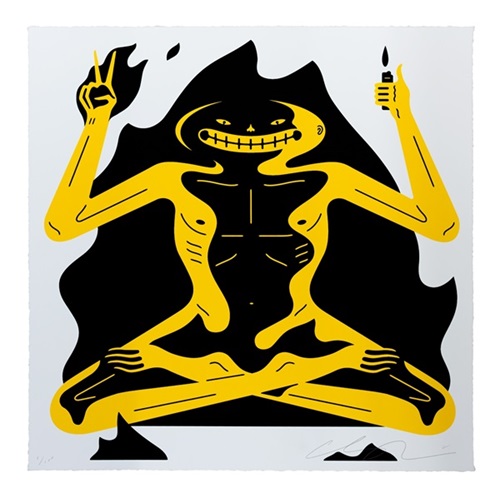 Burnout (White) by Cleon Peterson