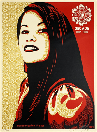 Merry Karnowsky 10th Anniversary  by Shepard Fairey