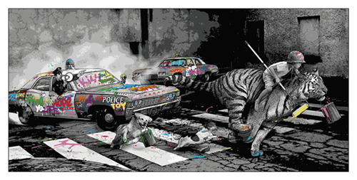 The Chase (Hand-Embellished) by Roamcouch