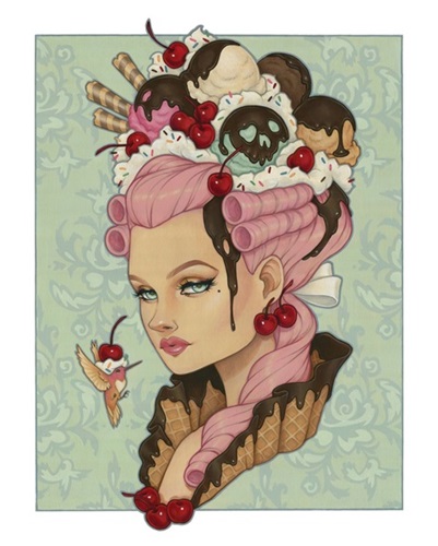 Her Sundae Best (Hand-Embellished) by Glenn Arthur