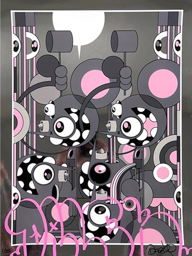 Skate Monkey (Noir Variant) by Dalek