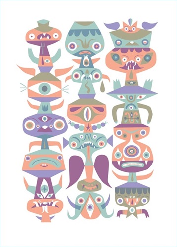 Calendar Totem  by Tim Biskup