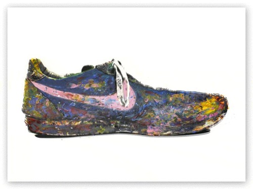 Shoe (Pink) by Mr Brainwash
