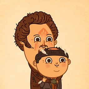 Just Like Us - Hugging A Friend II by Mike Mitchell