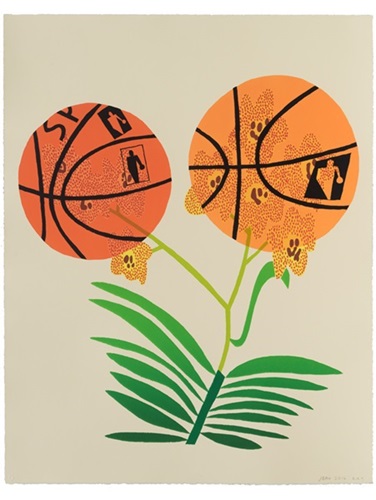 Double Basketball Orchid (State 1) by Jonas Wood