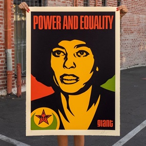 Angela Nubian (Large Format) by Shepard Fairey