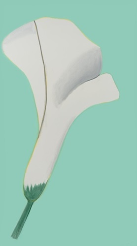 White Lilies 5  by Alex Katz