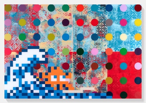 Troubled Waters  by Damien Hirst | Shepard Fairey | Space Invader