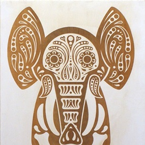 Elephant Of The Dead (White) by Philip Lumbang | Ernesto Yerena