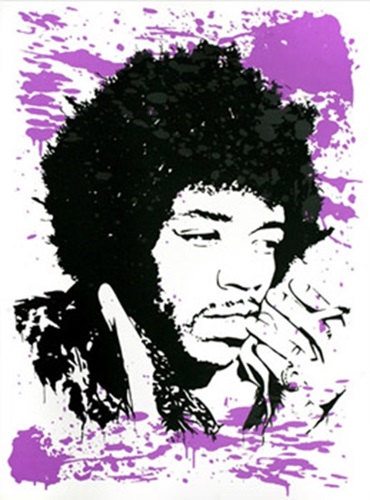 Purple Splash  by Mr Brainwash