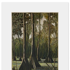 Through Cypress Trees by Billy Childish