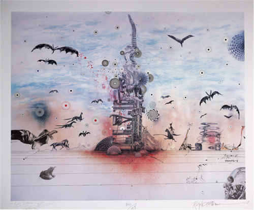 Dystopia With A Glimmer Of Hope  by Mars 1 | Ralph Steadman